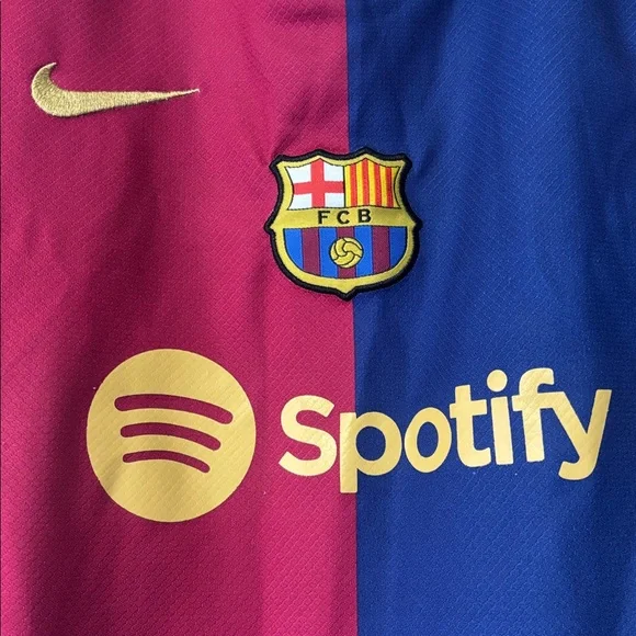 Nike Kids Barcelona Red and Blue Jersey - Picture 3 of 5